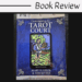 A book titled Understanding the Tarot Court by Mary K. Greer & Tom Little, featuring a Page of Pentacles tarot card on the blue cover. Above, “Book Review” appears in a handwritten font, highlighting Understanding the Tarot Court.